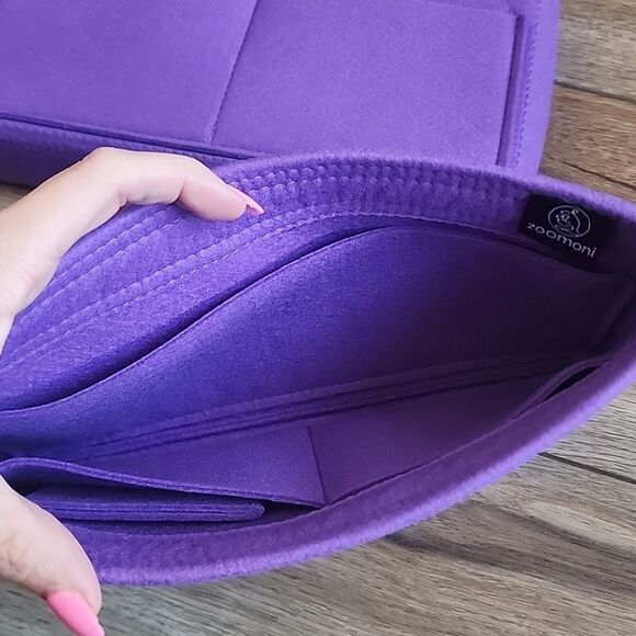 Zoomoni Bag Organizer for Hermes Evelyne III 29 (PM) [Set of 2] in Galaxy Purple - Picture 2 of 4